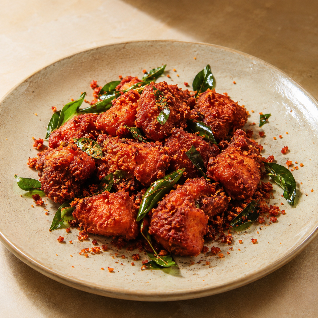 Chicken Thattukada Fry - boneless